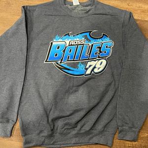 Blue Flames No. 79 Grey Sweater