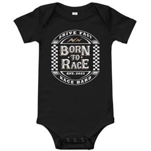 Born to Race Vintage Infant Onesie