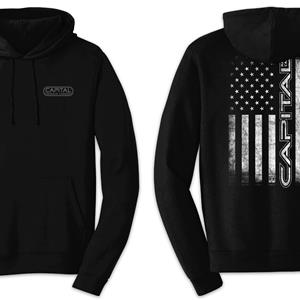 Black Capital Flag Hoodie