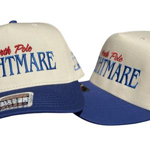North Pole Nightmare SnapBack Hat - Royal/Natural