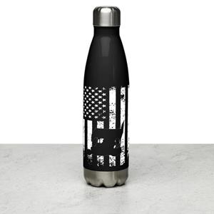 American Flag Outlaw Stainless Steel Water Bottle