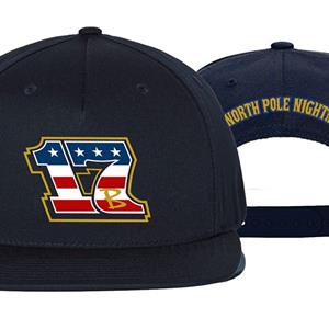 17B Americana Flat Bill Hat -  Navy