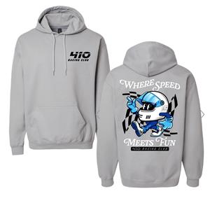 410 Racing Club Hooded Sweatshirt - Cement