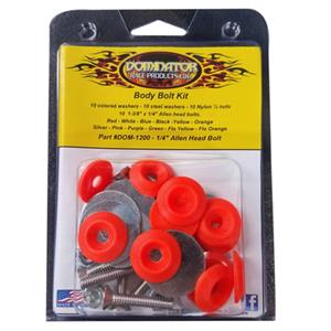 DOMINATOR BODY BOLT KIT- NEON ORANGE - 10pk