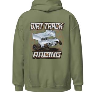 Dirt Track Racing Adult Hoodie Sweatshirt