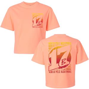 17B Heatwave Womens Boxy Shirt - Neon Cantaloupe