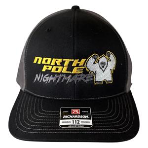 2023 North Pole Nightmare Snapback Hat - Black/Charcoal