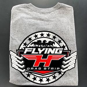 Grey T-Shirt with Red Logo