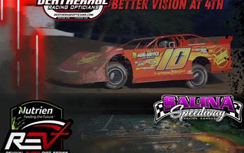 Salina Speedway April 25th Deatherage Opticians Better Vision at 4th Award - Jacob Magee