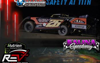 Salina Speedway April 25th Hooker Harness Safety at 11th Award - Adrien Hickman