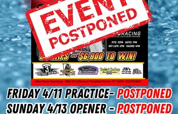 Weather cancels opening weekend!