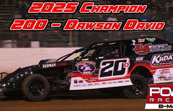 Dawson David Dominates to Secure 2025 POWRi B-Mod Championship
