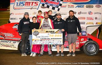 Cade Dillard victorious in King of America at Lucas Oil Speedway