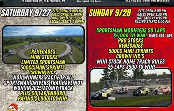 It's RACE DAY SATURDAY at Airborne Park Speedway!!