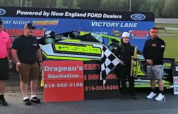 Durgan Picks Up First Career Win on Topless Night at Airborne Park on Heberts Lawn Care & Drapeau Sanitation Night