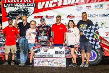 Pierce Earns First Lucas Oil Late Model Dirt Series Win of ‘24 at