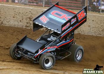 Atomic Speedway (Chillicothe, OH) – Fast On Dirt Sprint Car Series – April 8th, 2023. (Michael Hamilton photo)