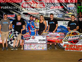 Atomic Speedway (Alma, OH) –  Lucas Oil Late Model Dirt Series – Independence 50 – July 4th, 2025. (Heath Lawson photo)