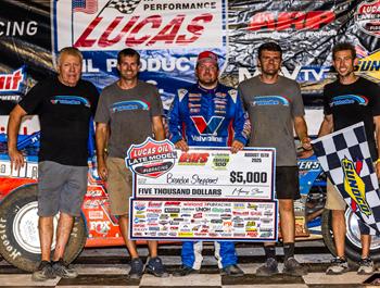 Batesville Motor Speedway (Batesville, AR) – Lucas Oil Late Model Dirt Series – Topless 100 – August 15-16, 2025. (Heath Lawson photo)