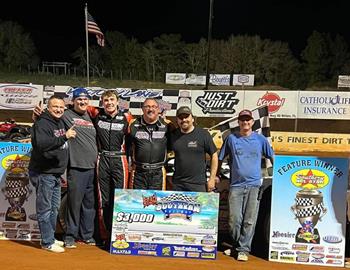 Billy Franklin emerged victorious in the $3,000-to-win Southern All Star (SAS) Dirt Racing Series event at Southern Raceway (Milton, Fla.) on Friday, March 10.