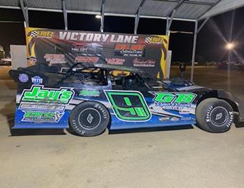 Mike Knight took the Late Model win at Pennsylvania’s Eriez Speedway on Sunday night.
