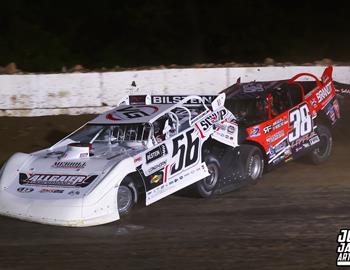 Quincy Raceways (Quincy, IL) – Midwest Auto Racing Series (MARS) Late Model Championship – May 16, 2025. (Josh James Artwork photo)