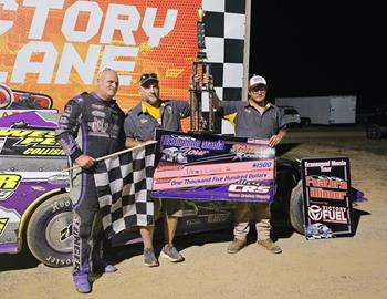 Dennis Lunger Jr. won the Limited Modified portion of the Modified Madness at Stateline Speedway on Thursday, July 24.