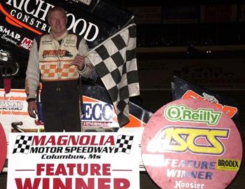 Gary Wright took the win in the series first visit to Magnolia Motor Speedway