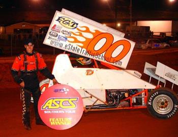 Danny Martin, Jr. scores his firs ASCS feature win.