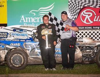 Cody in Victory Lane at Worthington Speedway on August 13.