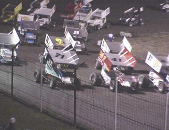 Three-side salute at Paris (TX) Speedweek