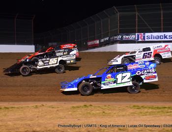 Lucas Oil Speedway (Wheatland, MO) – United States Modified Touring Series (USMTS) – King of America XIV – March 27-29, 2025. (Todd Boyd photo)