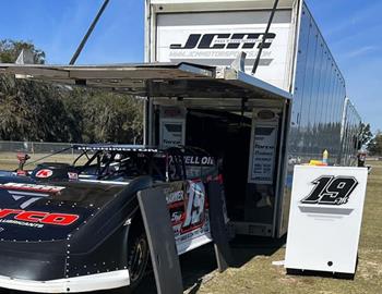 Testing at Golden Isles Speedway (Brunswick, Ga.) in early January.
