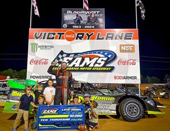 Josh Putnam won at East Alabama Motor Speedway on June 21.