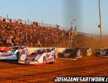 Red Hill Raceway (Sumner, IL) – DIRTcar Summer Nationals – June 28th, 2022. (Josh James Artwork)