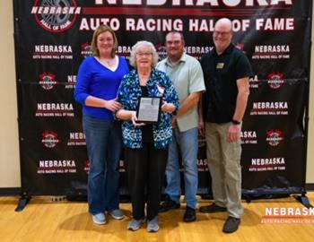 Dallas Whiting’s children; Jeff Whiting, Jared Whiting and Monica Noel accepted the 2024 Gordie Shuck Lifetime Achievement Award on his behalf.