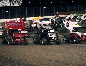 Three-wide at Houston Raceway Park