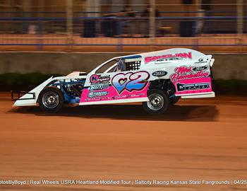 Salt City Racing at Kansas State Fairgrounds (Hutchinson, KS) – USRA Heartland Modified Tour (HMT) – April 25, 2025. (Todd Boyd photo)