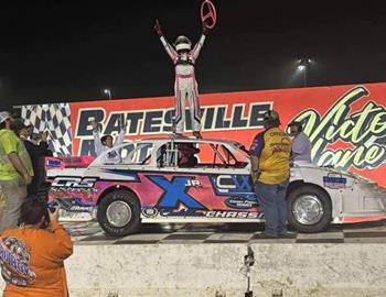 Gavin Lowe won his FIRST EVER Arkansas Factory Stock feature at Batesville Motor Speedway on May 9.