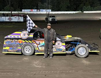 Shane Mitchell won at Hilltop Speedway on July 18.