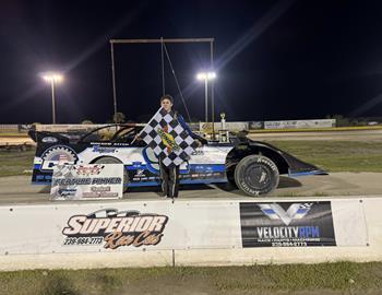 Holden Allen won at Hendry County Motorsports Park during the Late Model feature on April 12.