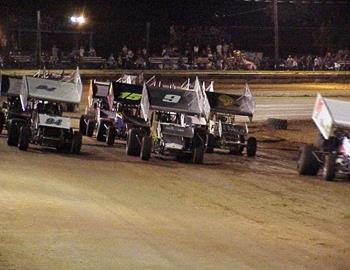 Three wide salute at Fast Trax