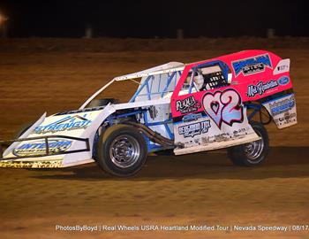 Nevada Speedway (Nevada, MO) – USRA Heartland Modified Tour (HMT) – August 17, 2024. (Todd Boyd photo)