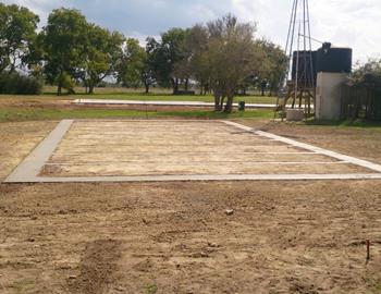 Manufactured or Modular Home Foundation with All Runners Reinforced with Rebar