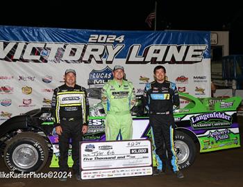 Cedar County Raceway (Tipton, IA) – Lucas Oil Midwest Late Model Racing Association – Hawkeye Land 40 – September 12th, 2024. (Mike Ruefer Photo)