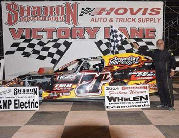 Dennis Lunger Jr wins at Sharon Speedway on July 20