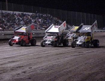 Three-wide salute at Lubbock, TX