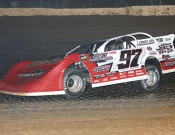 Cade Dillard wired the CCSDS field at Boothill Speedway (Greenwood, La.) on Sept. 9. (Scott Burson image)
