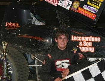 Jared Zimbardi enjoys victory lane