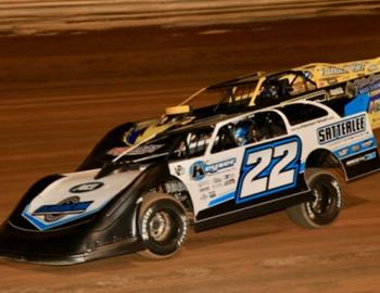 Gregg Satterlee piloted his back-up car to a $7,333 victory on Saturday night in the Butch Renninger Memorial at Port Royal (Pa.) Speedway with the Zimmer’s United Late Model Series. *(Rick Neff image)*